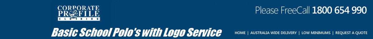Basic School Polo's with Logo Service