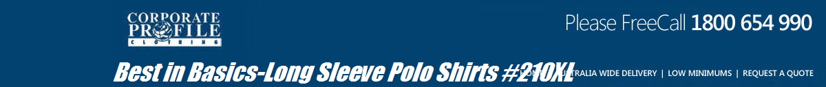 Best in Basics-Long Sleeve Polo Shirts #210XL