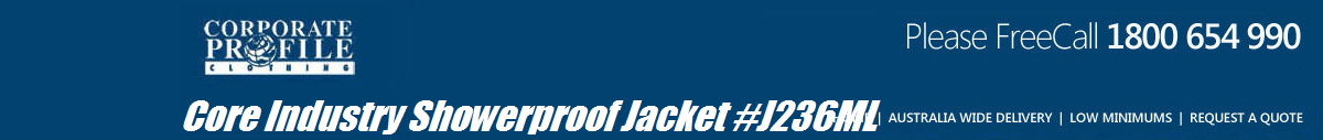 Core Industry Showerproof Jacket #J236ML