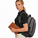 Convenient Mid Size Corporate Backpacks #BPX-3 For Your Logo. Perfect for Meetings, Events, Travel and the Gym! Fits a 14" laptop notebook, Built to Last! Corporate Profile FreeCall 1800 654 990