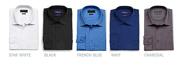 Cafe Slim Fit Shirt #1520L With Logo Service. Also available in regular Career Fit #1272L. Regular collar, adjustable cuffs and a silk protein finish for lasting comfort. High performance fabric is Easy To Iron, 35% Cotton 65% Polyester with Silk Protein Finish. Available in 5 Colours.  For all the details and to arrange a Sample for Inspection please call Renee Kinnear or Shelley Morris on FreeCall 1800 654 990.