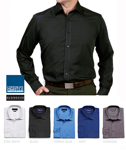 Cafe Slim Fit Shirt #1520L With Logo Service. Also available in regular Career Fit #1272L. Regular collar, adjustable cuffs and a silk protein finish for lasting comfort. High performance fabric is Easy To Iron, 35% Cotton 65% Polyester with Silk Protein Finish. Available in 5 Colours.  For all the details and to arrange a Sample for Inspection please call Renee Kinnear or Shelley Morris on FreeCall 1800 654 990.