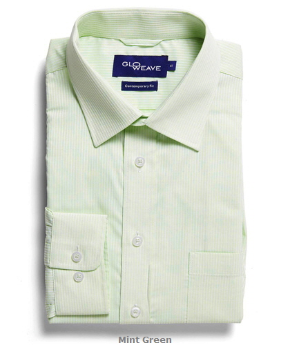 Square Dobby Premium Corporate Shirt #1251L Mint Green With Logo Service