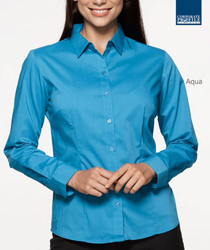 Aqua Corporate Shirt #2903L With Logo Service 420px