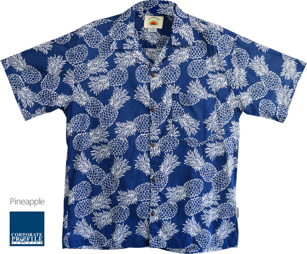 Pineapple Shirt #1250 Tropical Collection With Logo Service. Perfect for Bar Staff, Restaurant, Outdoor Staff, Corporate Christmas and Summer Events, Corporate Golf Days, Music Festivals, Tropical Themes, New Years Eve Events, Three colours available Blue, Red and Olive. Sizes XS-3XL Corporate Sales FreeCall 1800 654 990.