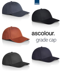 New release cap by AS Colour. A lower profile six panel cap, curved peak. A structured snapback cap with a contoured crown. Adjustable plastic fastener, eyelets, tonal under-peak lining, Mid weight, 100% cotton, One size fits all. Top class logo service at Corporate Profile Clothing FreeCall 1800 654 990