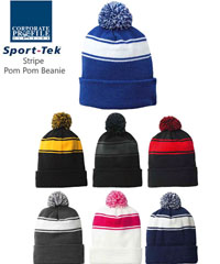 Inspect a sample of the Pom Pom Beanie #STC28 With Logo Service. Great for Players and Supporters to keep warm and brighten up your support for team! There are 7 team colours in #STC28 and 15 team colours in style STC31 (without Pom Pom). You can purchase blank or we can customise with your logo embroidery quoted on requirements. This is Express Fly In Service so please allow 14-16 days lead time. Enquiries please Call Free 1800 654 990.