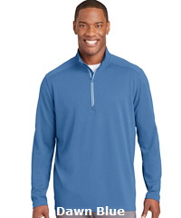 Sport Wick Textured 1-4 Zip Pullover #ST860 Dawn Blue With Logo Service 200px