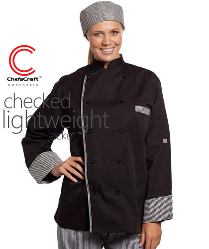 Ladies-Chefs-Checked-Lightweight-Jacket-CJ044-420px