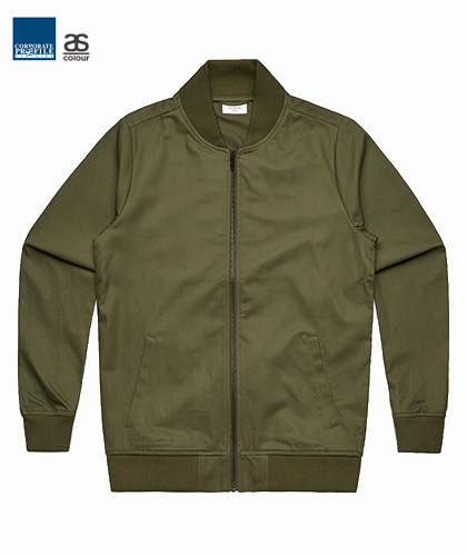 Bomber Jacket for Corporate Wear #5506 ARMY with Logo Service 420px