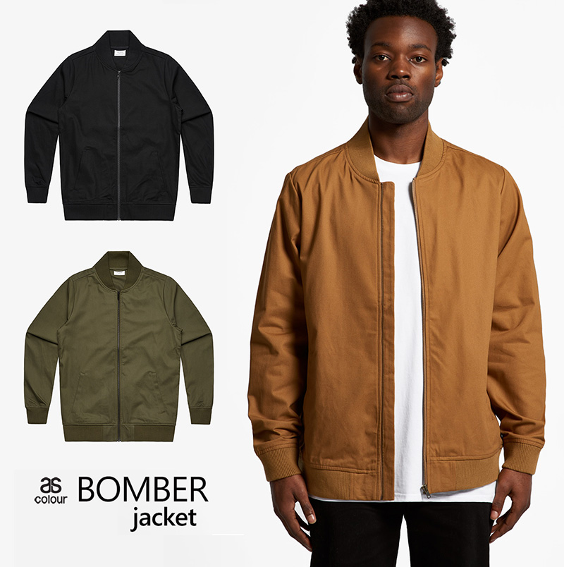 Bomber Jacket for Corporate Wear #5506_As Colour with Logo Service 800px