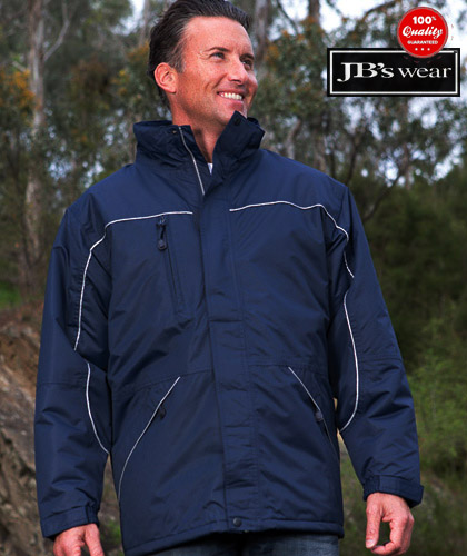 Tempest Quilted Waterproof Jacket #3TPJ Navy With Logo Service 420px