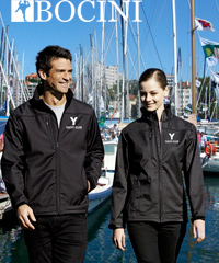 Inspect a Sample of Bocini Members Soft Shell Jacket Mens #CJ1301 and Ladies #CJ1302 With Logo Service, available in Navy, Black and Charcoal. Great comfortable fit and appearance. Features ripstop textured finish, with shoulder and side panel. For all the details please call Renee Kinnear or Shelley Morris on FreeCall 1800 654 990