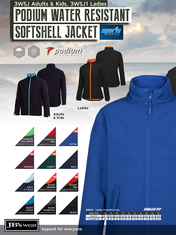 Uniform Jacket Podium Softshell Jacket #3WSJ Product Details With Logo Servive