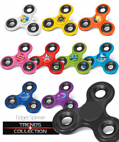 The Fidget Spinner is the hottest promotional product on the planet and it offers an incredible opportunity to put a logo or message in the hands of a huge potential audience. It is CE certified and complies with AS/NZS 8124.1.2016 (Safety of Toys) standard. A fun therapeutic toy that the user spins between their fingers and can learn to do tricks with. Its simple spinning action is addictive and provides hours of stress relieving fun for people of all ages. Enquiries FreeCall 1800 654 990