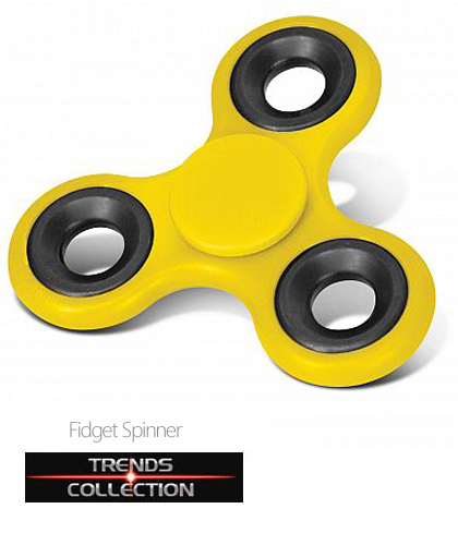 The Fidget Spinner is the hottest promotional product on the planet and it offers an incredible opportunity to put a logo or message in the hands of a huge potential audience. It is CE certified and complies with AS/NZS 8124.1.2016 (Safety of Toys) standard. A fun therapeutic toy that the user spins between their fingers and can learn to do tricks with. Its simple spinning action is addictive and provides hours of stress relieving fun for people of all ages. The momentum produced provides a pleasing sensory experience while the challenge of tossing, transferring and twirling it has spawned an entire universe of instructional YouTube videos. Enquiry FreeCall 1800 654 990