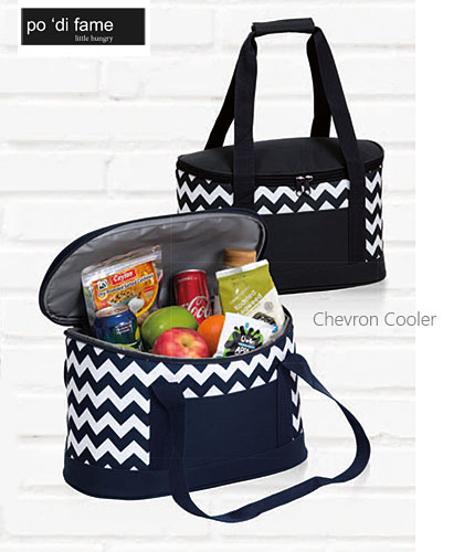 Corporate Gift Chevron Design Cooler Bag #POOV With Logo Service 420px