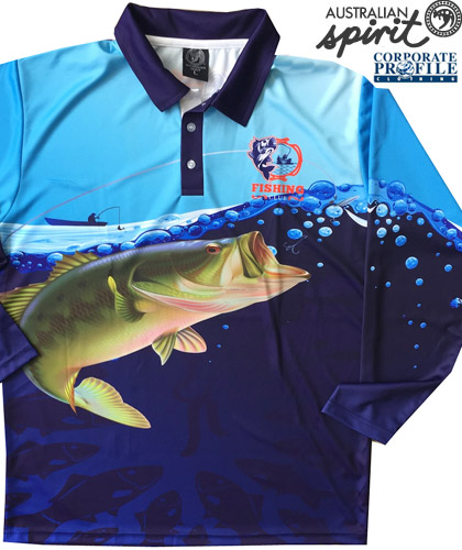 Fishing Club Custom Polo #K005 With All Over Print and Long Sleeve 420px