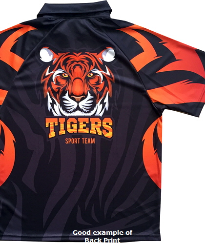 Sport Polo Shirt #K025 Tiger With All Over Print 420px