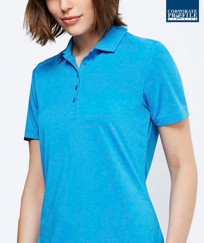 Climate Light Polo #P815 Cyan With Logo Service 600px