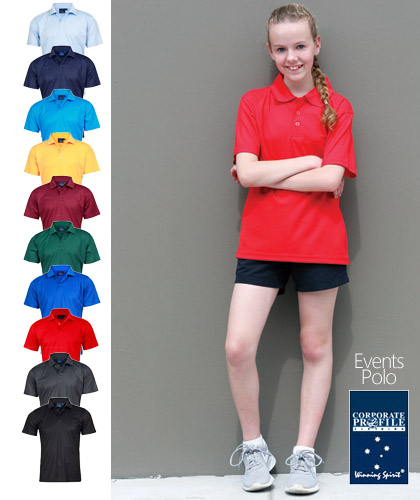 Events Polo Kids Polo #PS81K (RED) With Logo Service 420px