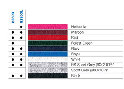 Polo-Shirt-Colour-Card-for-Premium-Cotton-by-Gildan-#82800-With-Logo-Service h300px