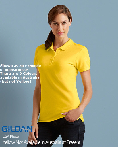 Fashion Gildan 82800L Premium Cotton Ladies Polo 