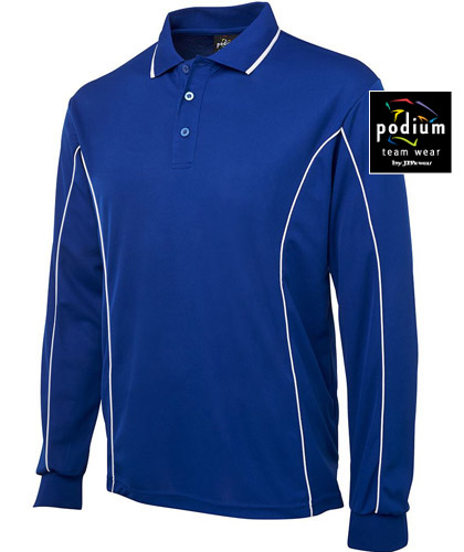Best in Basics, the Podium Long Sleeve Polo Shirt #7PIPL provides unbeatable quality at lowest corporate rate prices. Contrast piping, moisture wicking high performance fabric, complies with Australian Standard 4399:1996 for UV protection, easy care , quick dry fabric. For all the details please call Renee Kinnear or Shelley Morris on FreeCall 1800 654 990.
