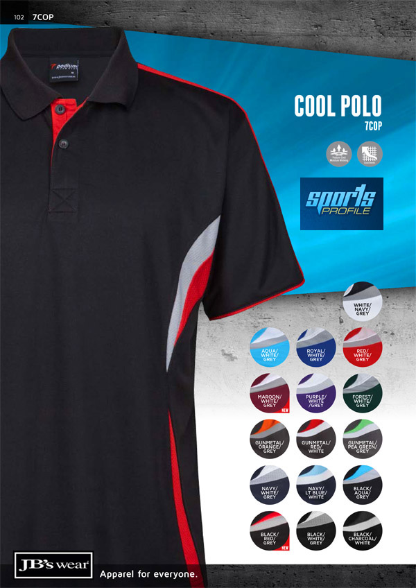 These Podium Polo's feature brilliant team colours for Corporate or Clubs. The breathable fabric is easy to wear with good classic comfortable sizes to keep everyone in your organisation looking good. There's also 15 Womens Colour Combinations...for all the details the best idea is to FreeCall 1800 654 990