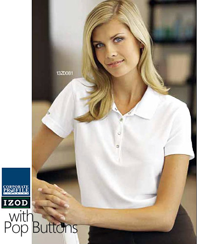 Izod Womens Corporate Golf Polo #13Z0081 With Logo Service