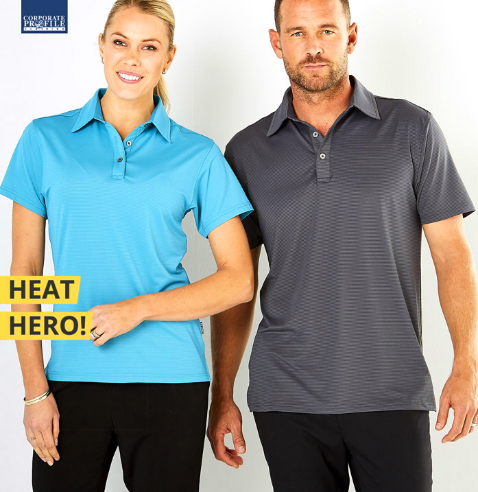 Best Hot Weather Polo #1058 Heat Hero SilverTech With Logo Service