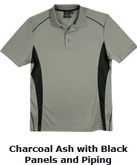 Pursuit Polo Charcoal-Black, Corporate.com.au