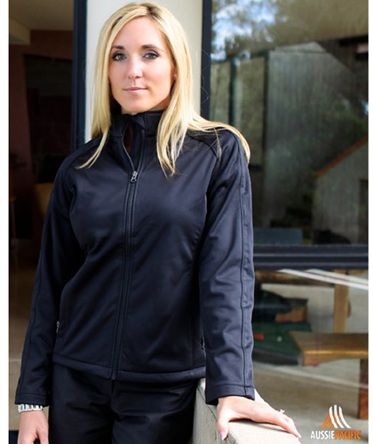 Ladies outerwear jacket for Business and Club uniforms. The Stirling Mens #1505 and Ladies #2505 is a soft shell jacket with comfort, stylish looks and weather protection. Features a comfortable fit and fashionable appearance. The Stirling is lined with micro fleece. Can be packaged with AP Business Shirts, Pants and Polo's etc. Enquiries FreeCall 1800 654 990.