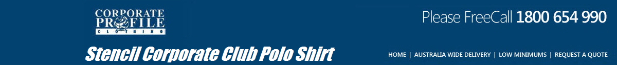 Stencil Corporate Club Polo Shirt
