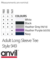 Long-Sleeve-T-Shirt-#949-Colour-Card-2017