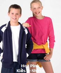 Hot Pink Kids T-Shirts