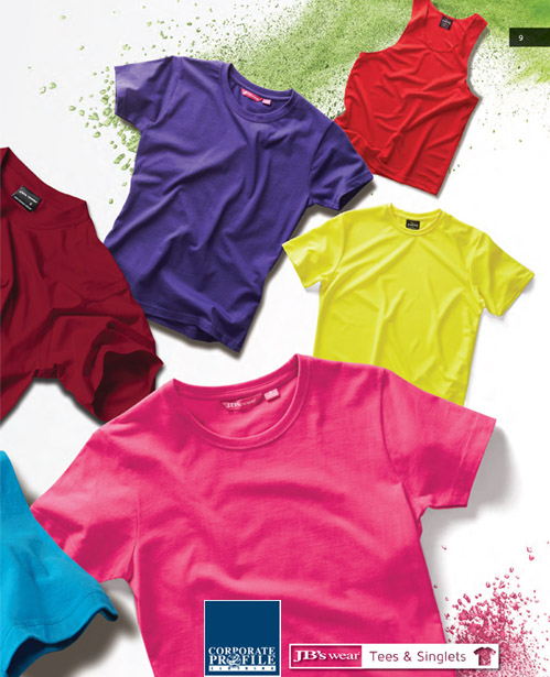 Best in Basics T-Shirts for 2018 #1HT With Printing Service for Business and Clubs. The JB's Tee #1HT is available in 23 colours. The impressive 190 gsm jersey fabric is comfortable to wear, has a modern fit style, and is easy and inexpensive to coordinate for staff uniforms, workwear, advertising and teamwear. Just a few of the features include twin needle double stitched seams for long lasting value. The elastane rib neck keeps its shape for neater appearance which is great if worn for staff uniforms or outdoors workwear etc.  The JB's Tee 1HT complies with the Australian Standard for UPF Protection-AS/NZS 4399:1996. for Corporate Sales Enquiry Call Free 1800 654 990 Customers appreciate the comfort and durability of this very good t-shirt.