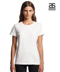 Womens Maple Tee #4001 With Print Service Product Details 420px