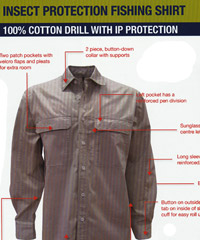 Bisley Fishing Shirt with Insect Protection