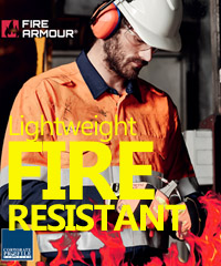 Fire Armour Work Shirt #ZW132, is the lightest Work Shirt 155gsm. FR Clothing is needed to protect workers who may be exposed to the risk of fire or arc flash. Mens FR Hooped Taped Spliced Shirt. METATech® Fabric, 93% Meta-Aramid 5% Para-aramid 2% Antistatic, 155GSM, HRC 1 inherent protection at a light 155gsm weight, Gusset sleeve for extra protection, Concealed FR press stud centre closure for extra protection, Two chest pockets with covered FR press stud closure, FR rated mesh in the under arms and upper back to keep you cool. Two way radio and gas monitor loops on the front shoulder yoke, All Trims are FR rated, Loxy FR Tape, FR rated label that clearly shows FR rating of garment, FreeCall 1800 654 990