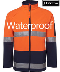Waterproof Orange Soft-Shell Jacket