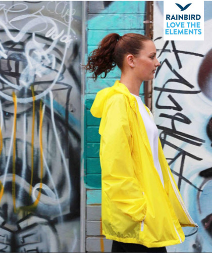 Inspect a Sample of GoStow Yellow Jacket #8531 With Logo Service, the GoStow jacket delivers bright coloured rainwear in the most compact size. Easily fitting into a handbag, school or gymbag, the GoStow will keep you dry and protected in the most unexpected downpours. Weight 230g (size M) 100% Polyester, Waterproof 5000mm, Breathable 5,000mvp, fully seam sealed, stay dry hood, chin guard, zippered pockets, front and back yoke vents for extra breathability, comes packed in its own compact GoStow bag, fluoro colours meet Australian Standard AS/NZS 4602.1:2011 and AS/NZS 1906.4.2010 
