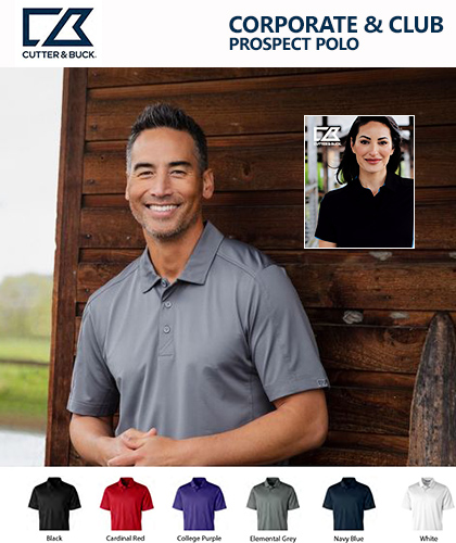 Premium Polo's for Company Golf Days and Special Events.  The Prospect Polo is a luxurious lightweight Cutter & Buck USA Golf Polo. Excellent Logo Print or Embroidery Service just like the big brands. Corporate Profile FreeCall 1800 654 990