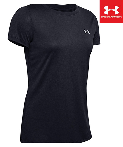 Womens Under-Armour Corporate Tees Black 420px