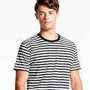 Tees and Tops #5028_staple_stripe_tee_with logo service