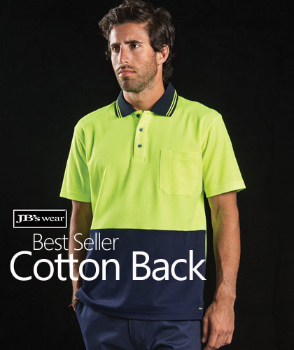 No 1-Cotton-Back-Hi-Vis-Polo